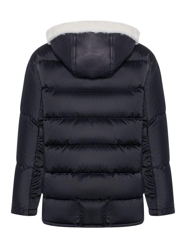 WOLFIE FURS Made For Generations™ Shearling Puffer Moto Jacket