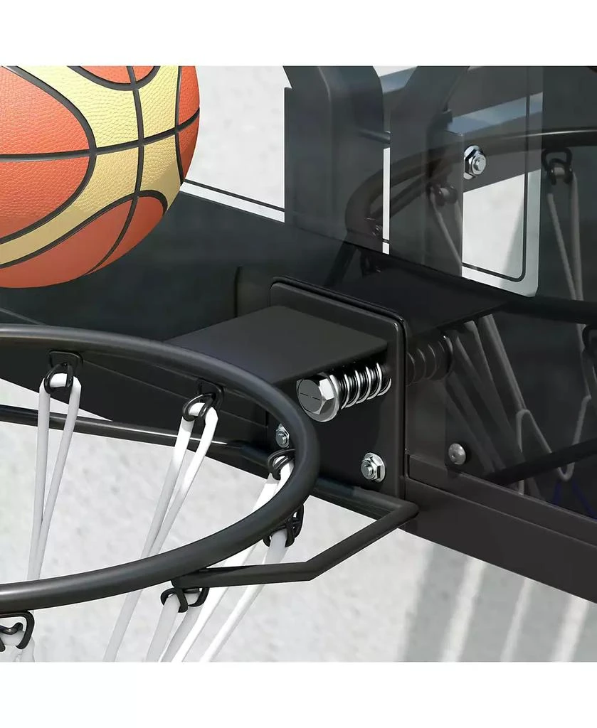 Soozier Wall Mounted Basketball Hoop with 43" Shatter Resist Backboard 9