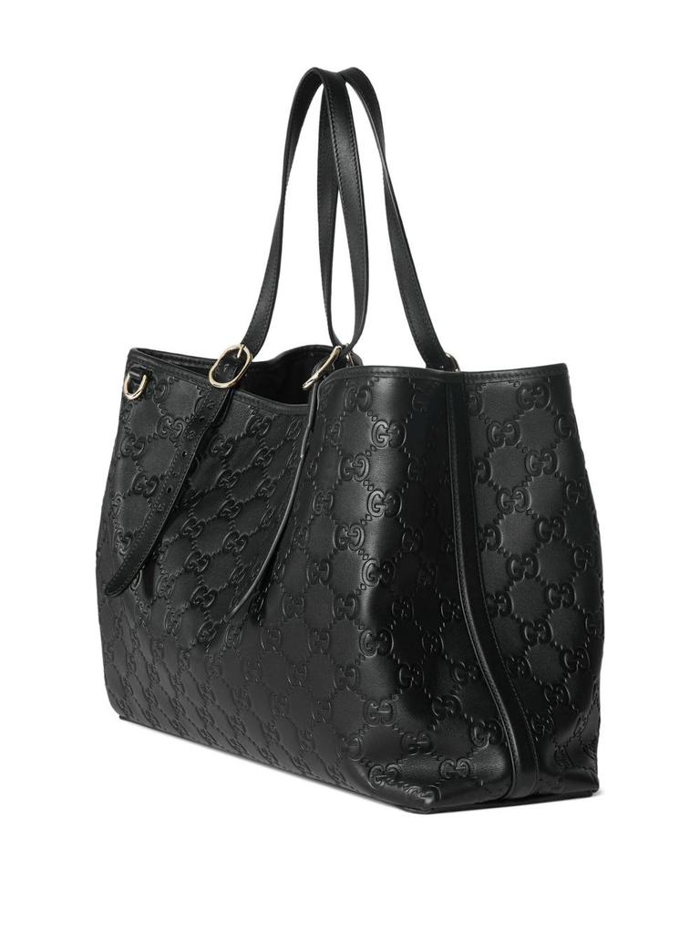Gucci GUCCI - Gg Emblem Large Leather Tote - Tote Bags