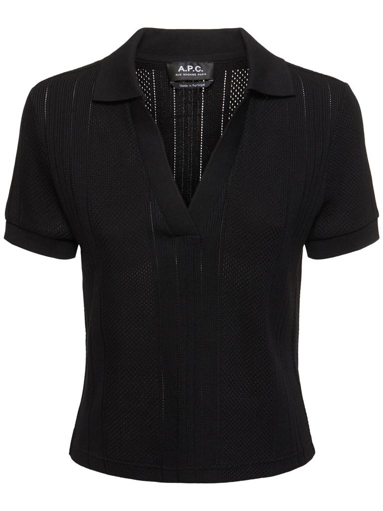 A.P.C. Ophelia Cotton Polo Top