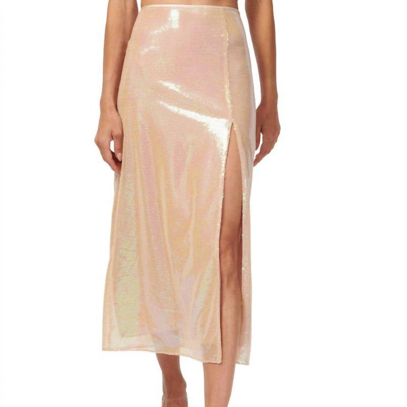 Cami NYC Artemis Skirt In Opal Sequin 2