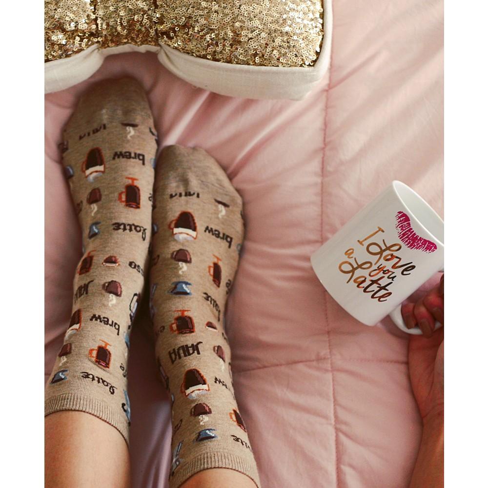 Hot Sox Women's Coffee Fashion Crew Socks