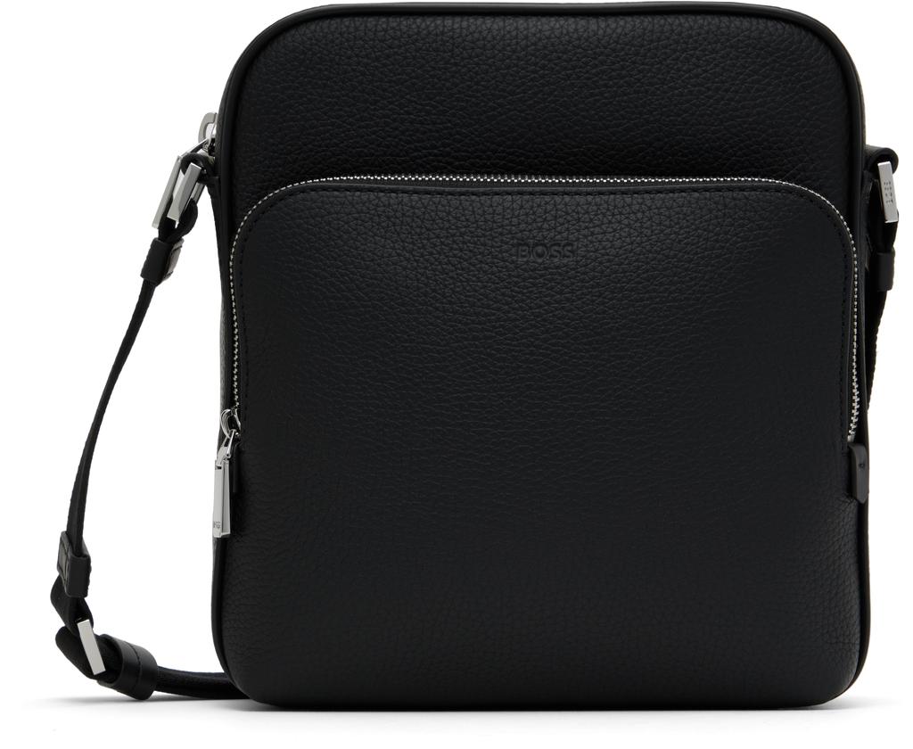 Hugo Boss Black Embossed Logo Reporter Bag - Crossbody Bags