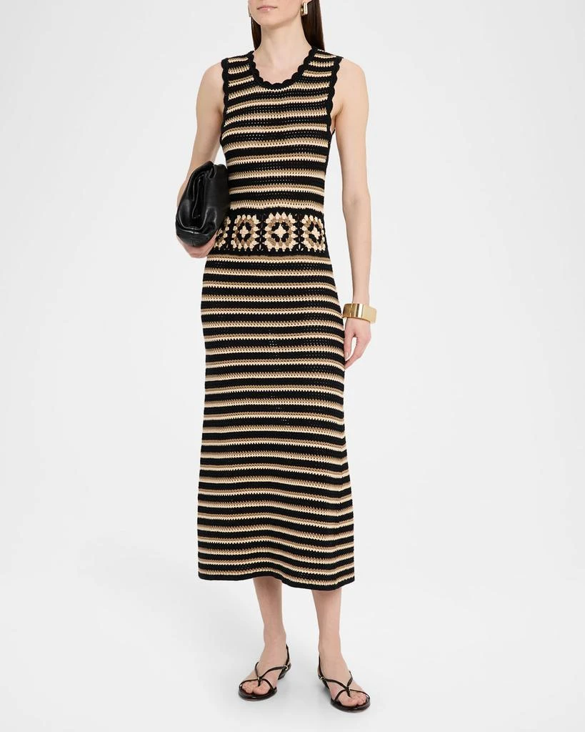 Rails Coco Crochet-Knit Midi Dress 2