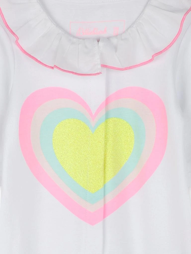 Billieblush Billieblush Baby Girls Heart Babygrow in White 3