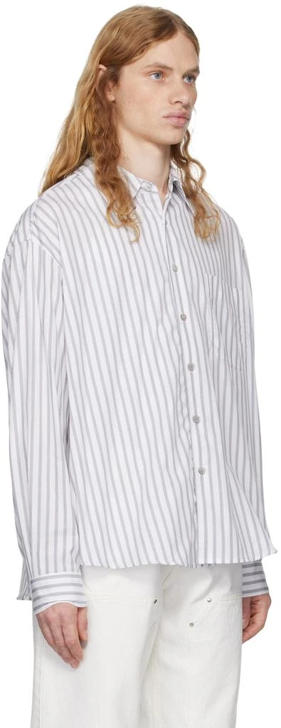 COOR White Multi-Pin Striped Shirt 4