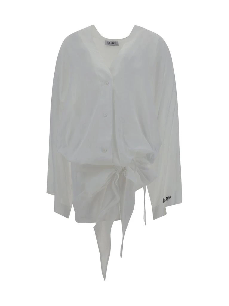 The Attico The Attico V-Neck Mini Shirt Dress 1