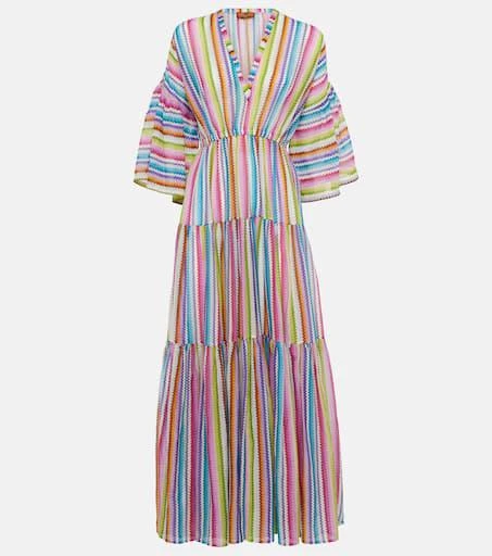 zig zag beach dress Boden Women's Elodie Jersey Maxi Dress in Pink main image 0