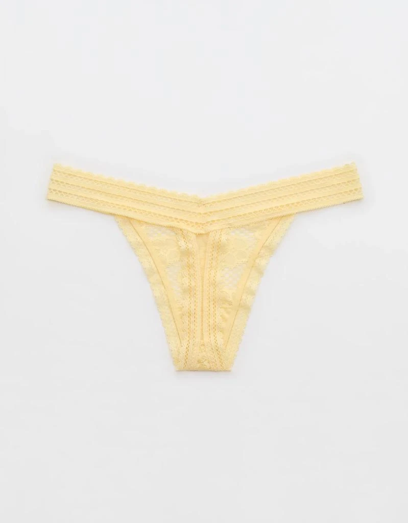 Aerie Show Off Beachside Lace Thong Underwear 3