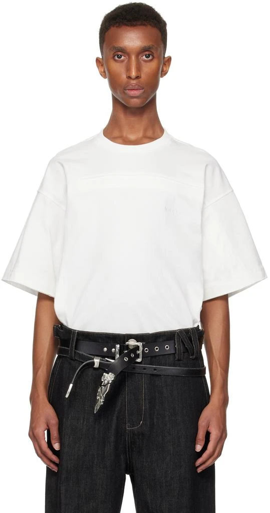 NULLUS White Envelope Slit T-shirt 1