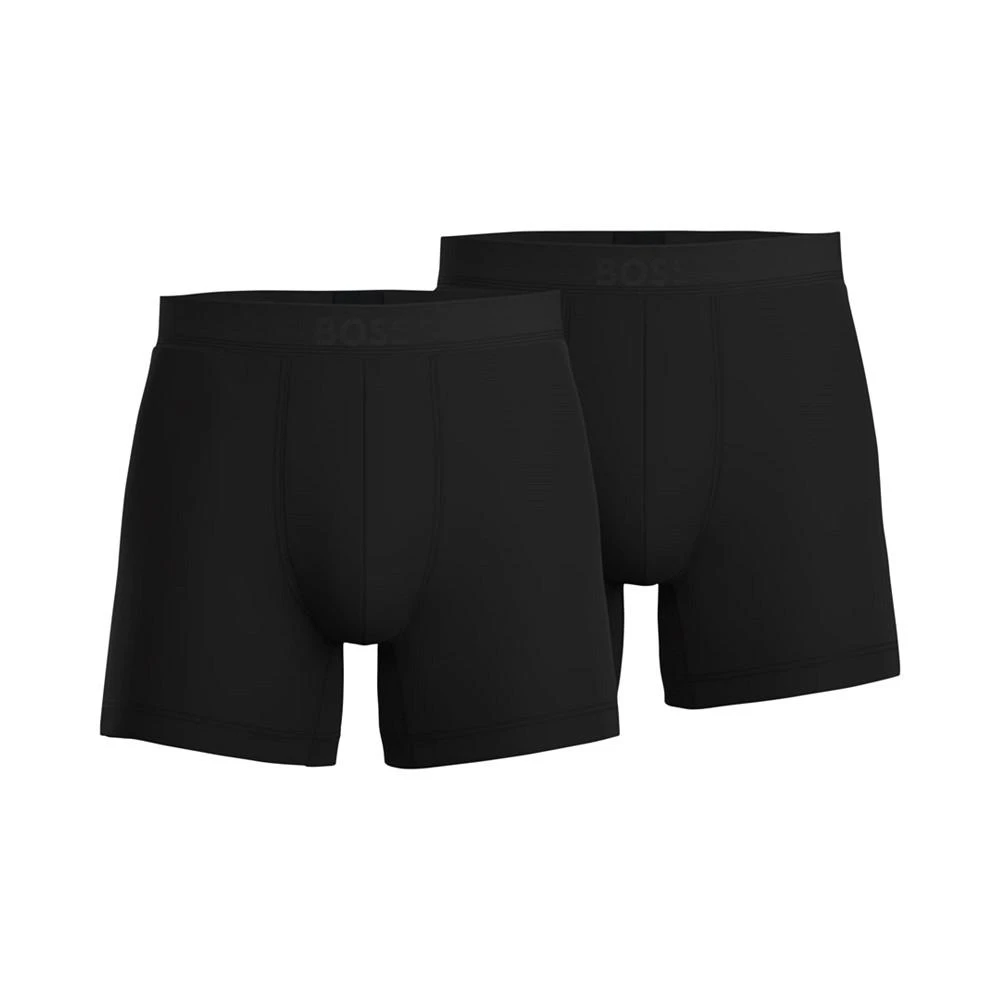 Hugo Boss Men's 2-Pk. UltraSoft Solid Execution Solid Boxer Briefs 1