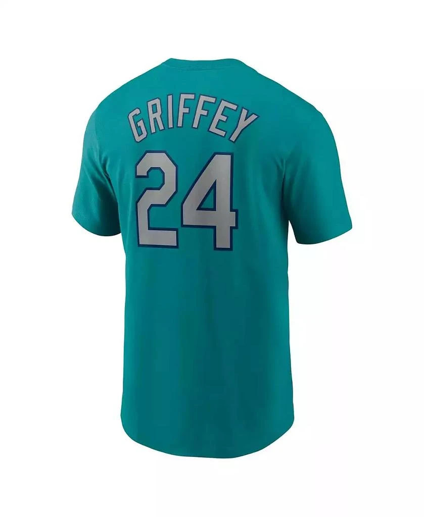 NIKE Men's Ken Griffey Jr. Aqua Seattle Mariners Fuse Name Number T-Shirt 2