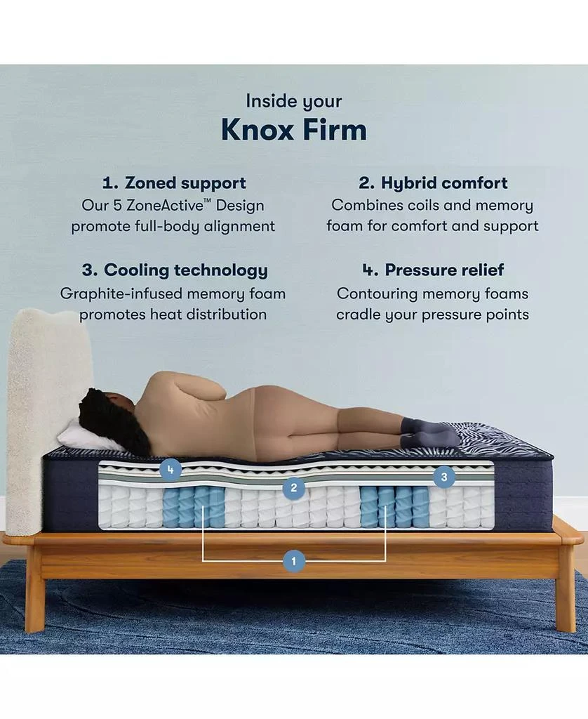 Serta Perfect Sleeper X Knox Firm 13-1/2" Quilted Hybrid Mattress Set Collection 2