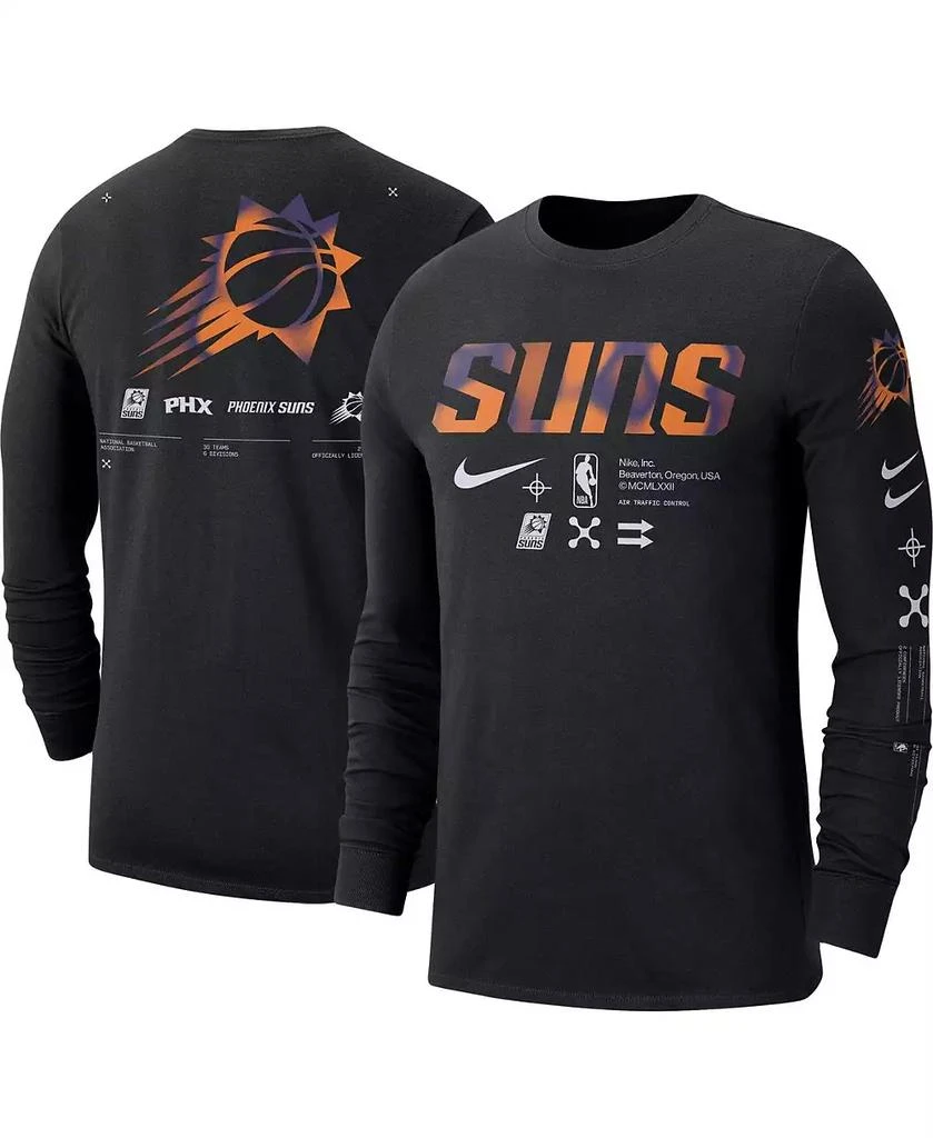 NIKE Men's Black Phoenix Suns Essential Air Traffic Control Long Sleeve T-shirt 1