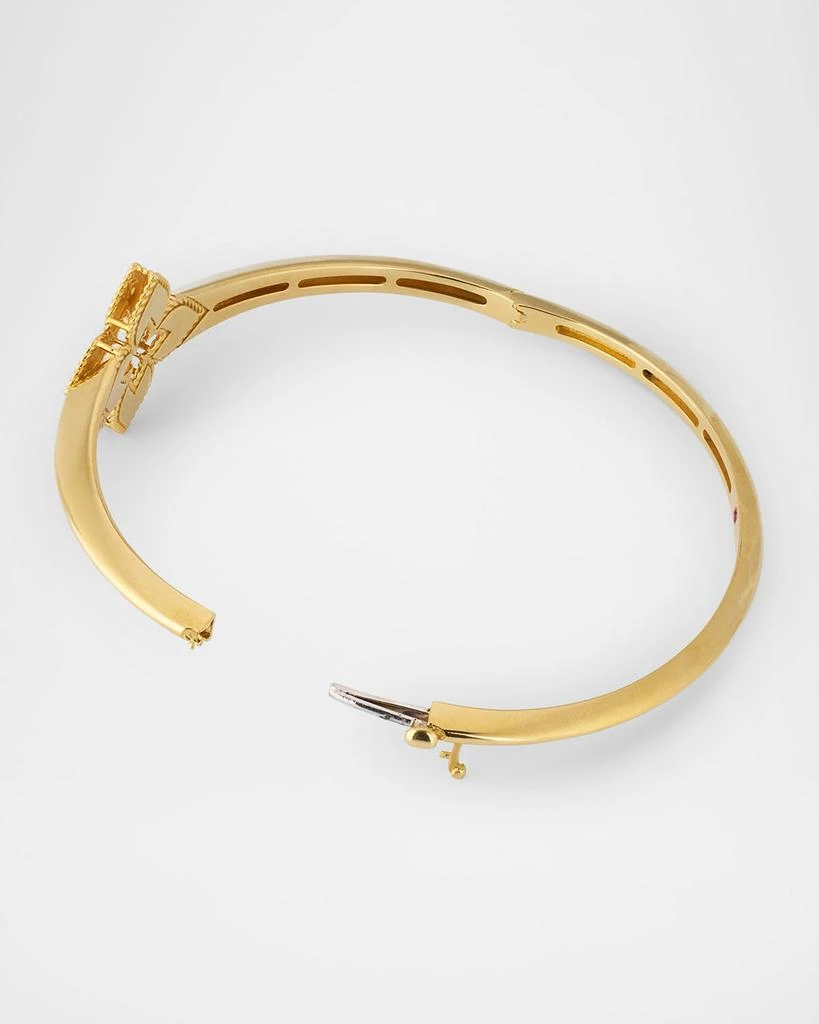Roberto Coin 18K Gold Diamond Bangle Bracelet 4