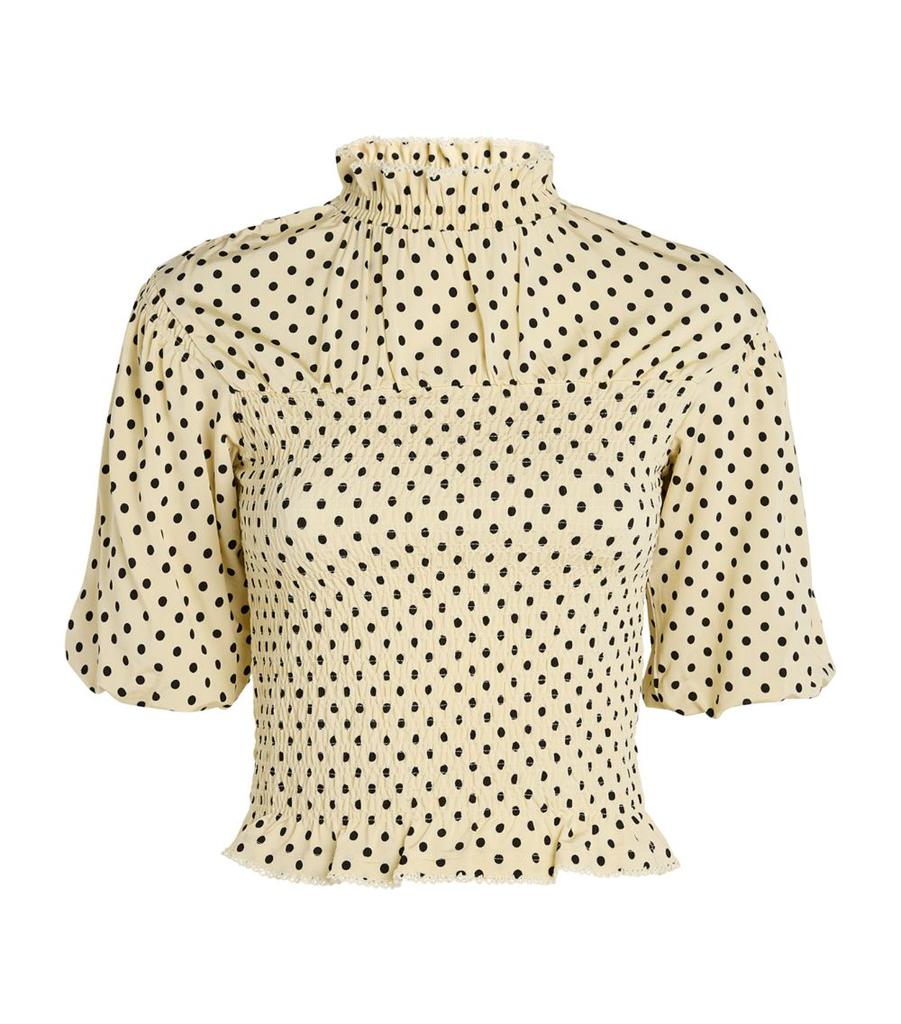 SANDRO Polka-Dot T-Shirt