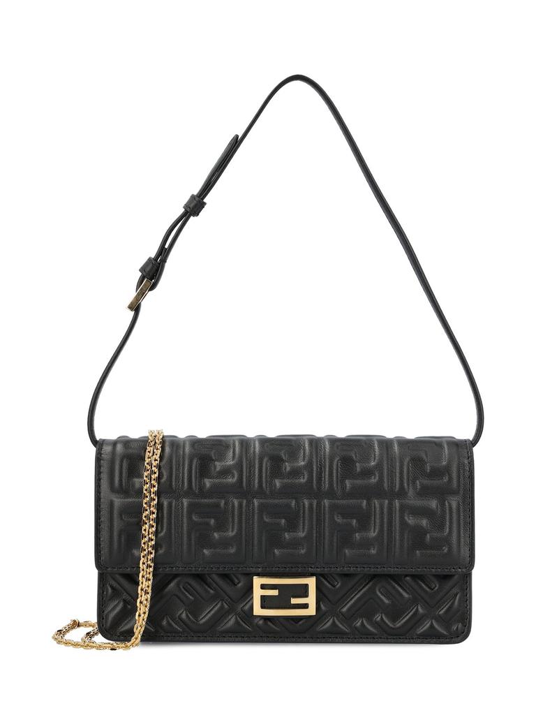 Fendi Fendi Logo Embossed Shoulder Bag - Shoulder Bags