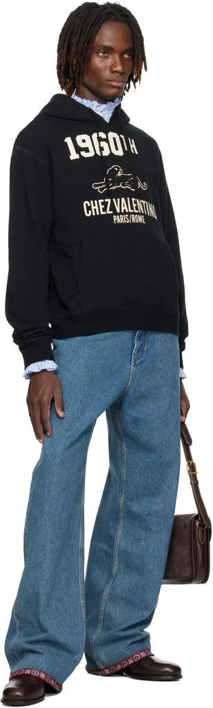 Valentino Black 
Chez Valentino
 Hoodie 4