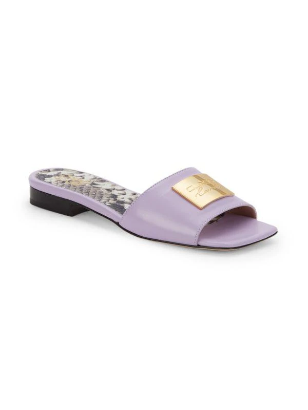 cavalli CLASS Leather Flat Sandals 2