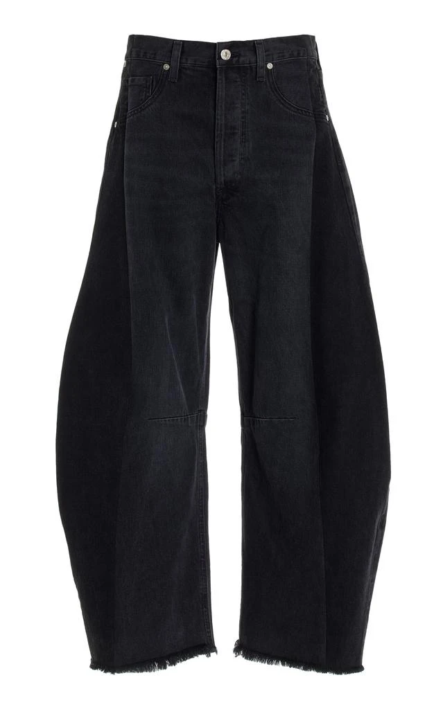 Citizens of Humanity Citizens of Humanity - Exclusive Horseshoe Rigid High-Rise Wide-Leg Jeans - Black - 30 - Moda Operandi 1