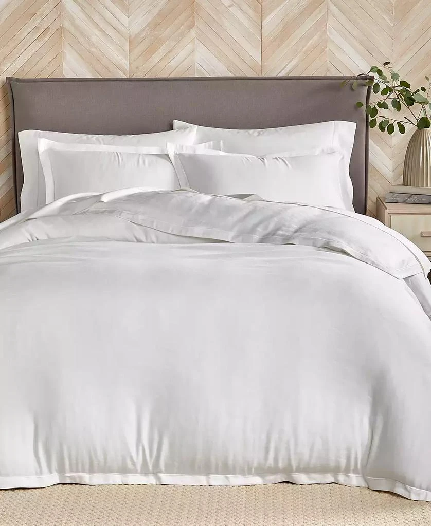 Hotel Collection CLOSEOUT! Linen/Modal Blend 3-Pc. Comforter Set, Full/Queen, Exclusively at Macy’s 1