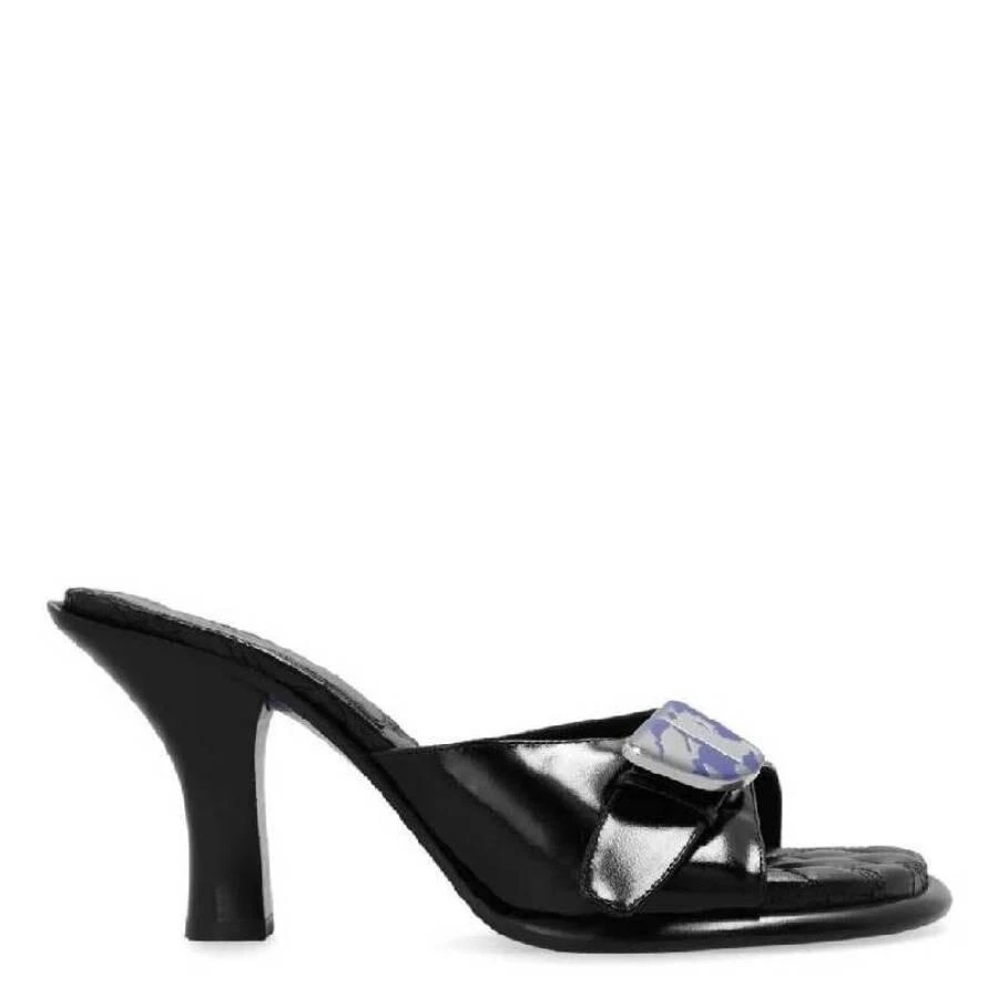 Burberry Burberry Equestrian Knight Bay Leather Sandals, Brand Size 38 ( US Size 8 ) 1