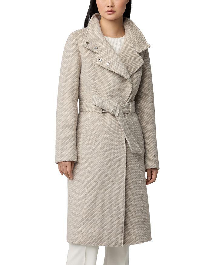 Soia & Kyo Military Notched Collar Belted Coat