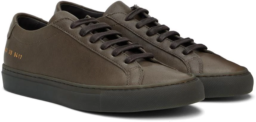Common Projects Brown Achilles Sneakers 4
