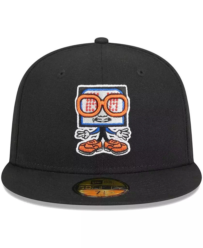 New Era Men's Black Syracuse Mets Theme Nights Clocks 59FIFTY Fitted Hat 2