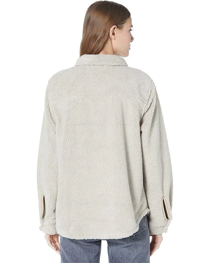 True Grit Dylan by True Grit Women's Medium Sandstone Sherpa Shirt Jacket Shacket JDM002 2