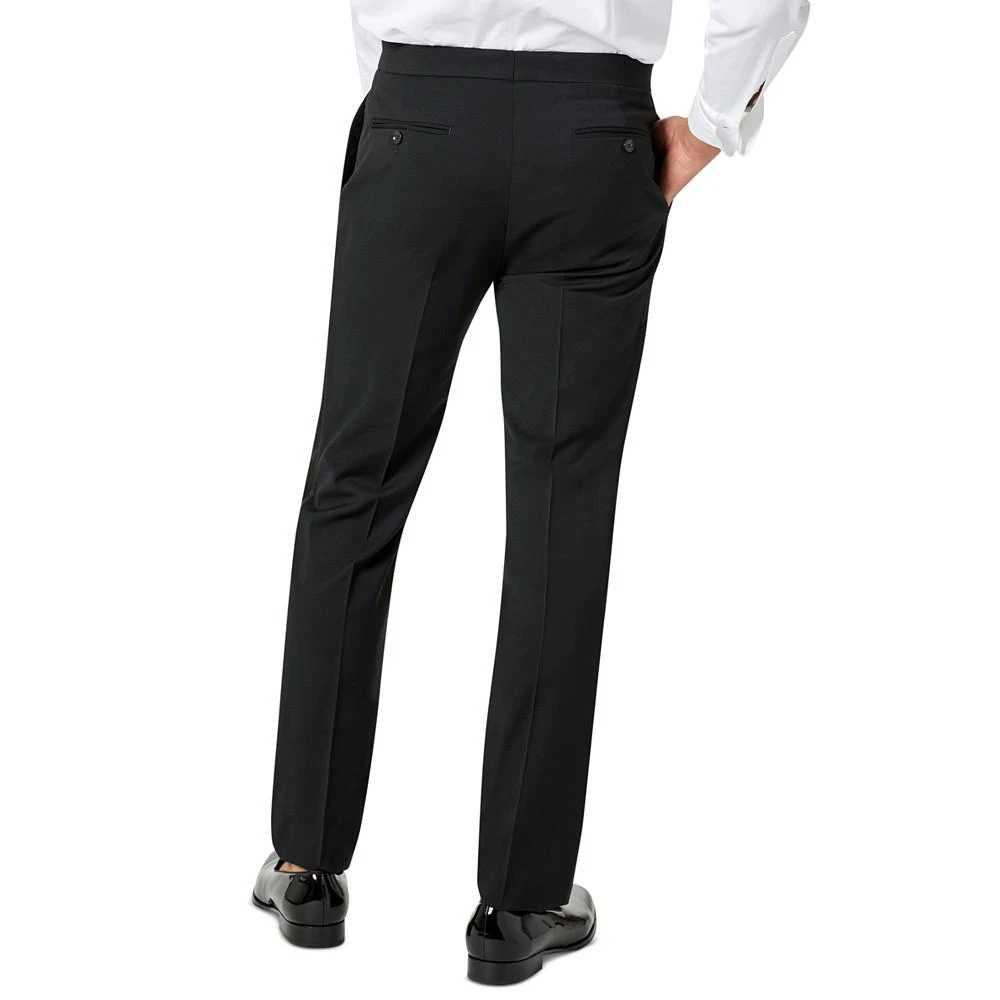 Tommy Hilfiger Men's Modern-Fit Flex Stretch Black Tuxedo Pants 2