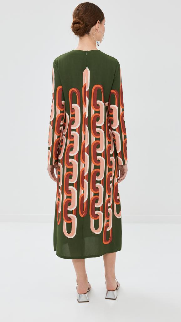 La Double J Long Sleeve Midi Swing Dress