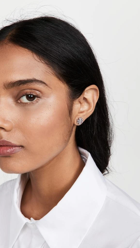 Tory Burch Kira Pave Stud Earrings 2
