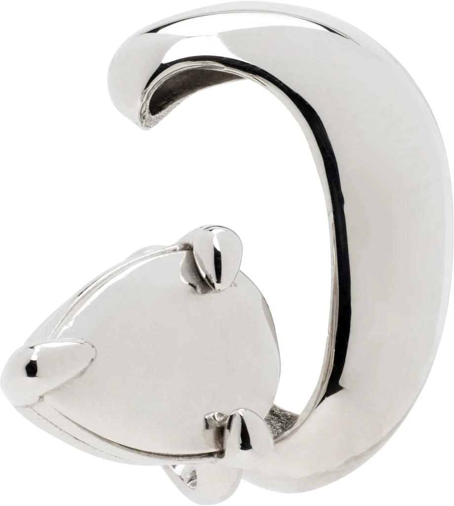 Alan Crocetti Silver Hard Alien Left Ear Cuff 2