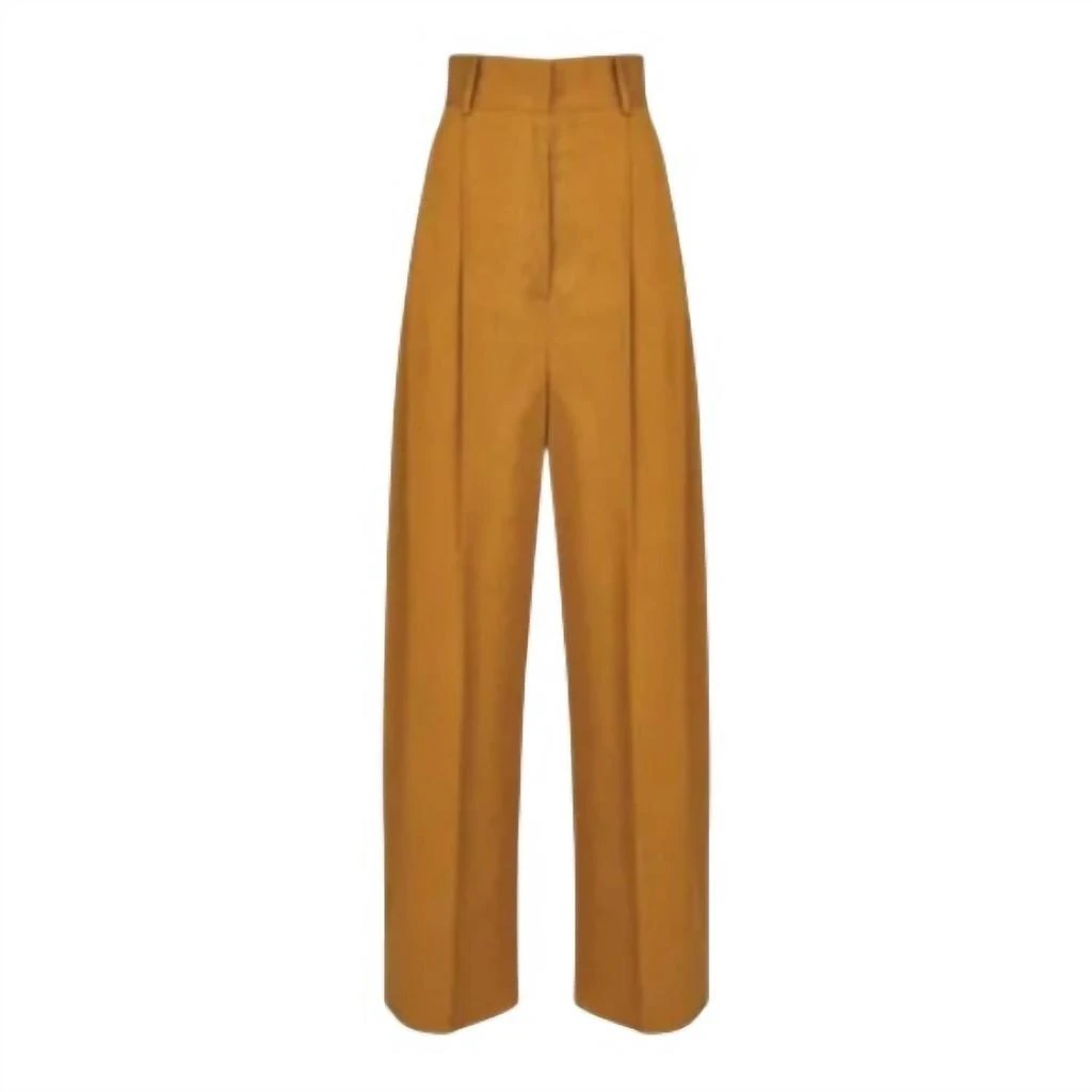 Salvatore Ferragamo Women
s High-Waisted Pants In Brown 1