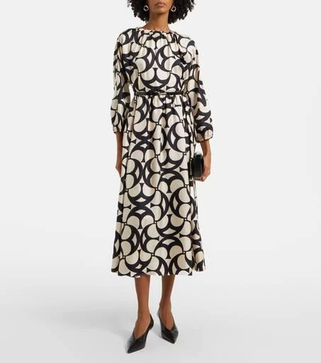 Max Mara Nina silk twill maxi dress 2