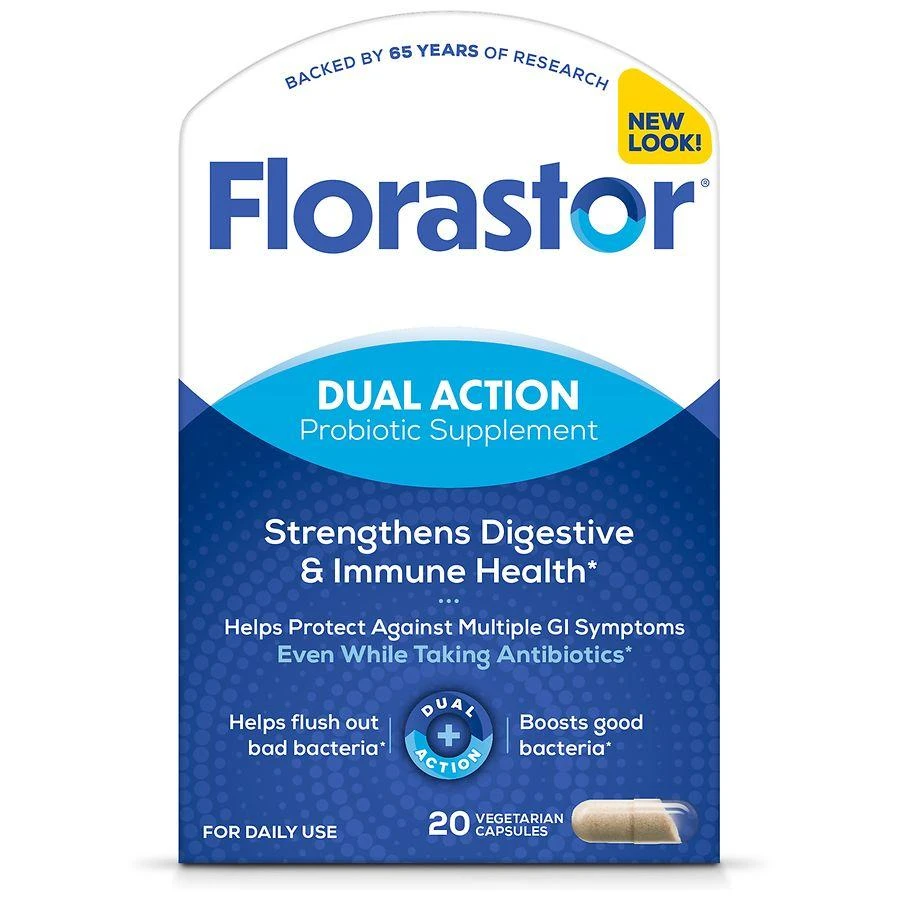 Florastor Daily Probiotic Supplement Capsules for Men and Women