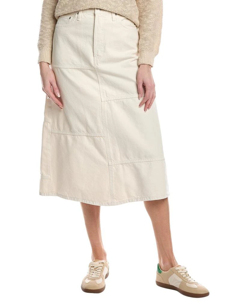 REDONE RE/DONE Mid-Rise Seamed Skirt 1