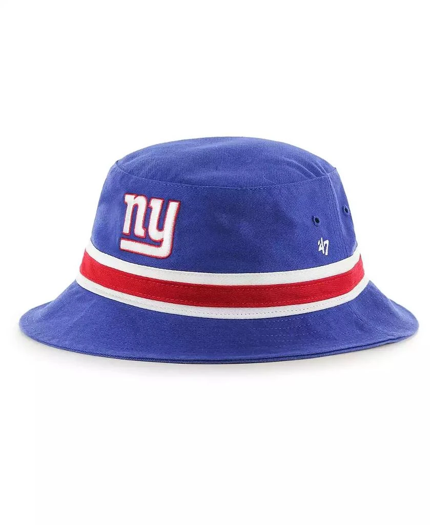 47 Brand Men's '47 Royal New York Giants Striped Bucket Hat 1