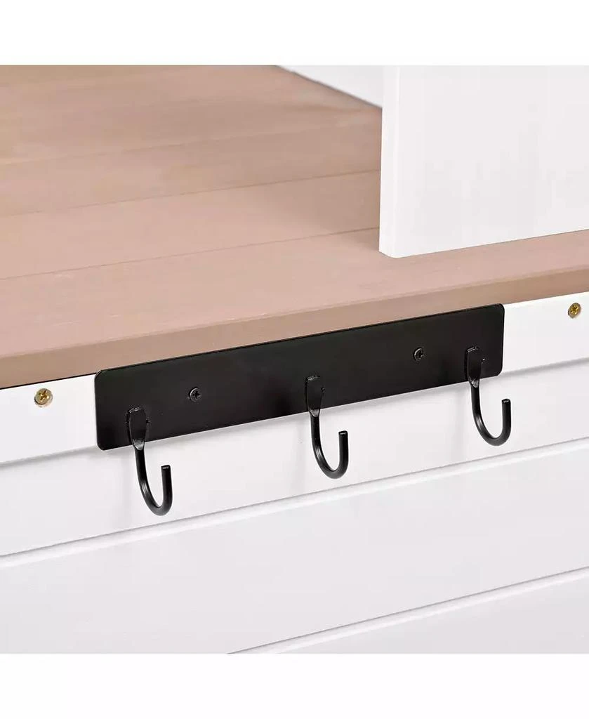 Mondawe Garden Potting Bench Table with Hutch, Patio Storage Workstation 2