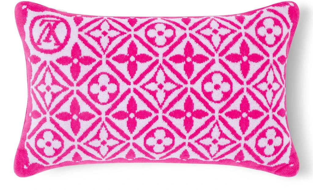 Louis Vuitton Monogram Flower Tile Small Beach Pillow 3
