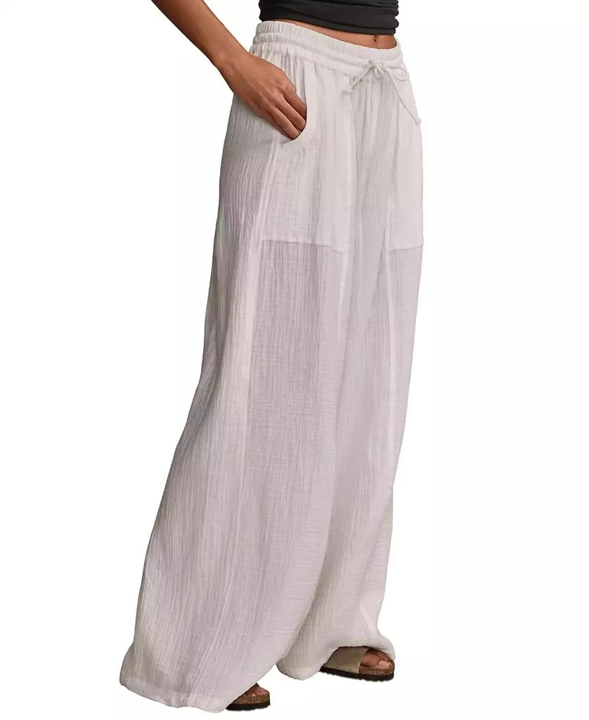 Lucky Brand Women's Cotton Gauze Drawstring Pants 3