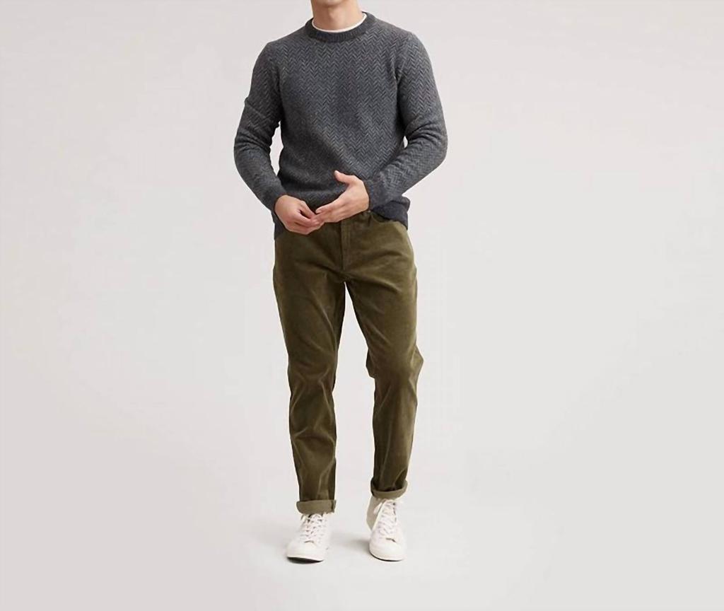 Grayers Grayers - Men's Zermatt Herringbone Crew Neck Sweater
