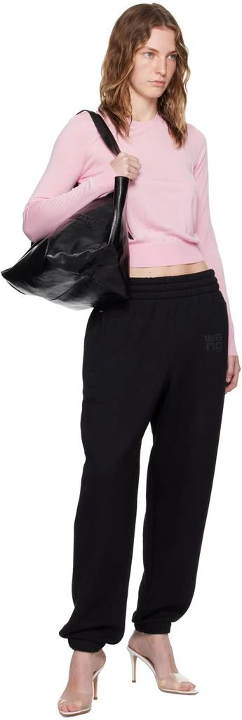 Alexander Wang Pink Embossed Logo Sweater 4