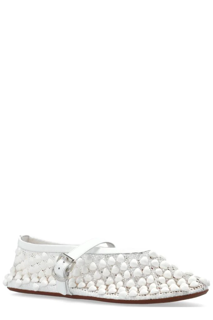 Alaïa Alaïa Stud Fishnet Ballet Flats 2