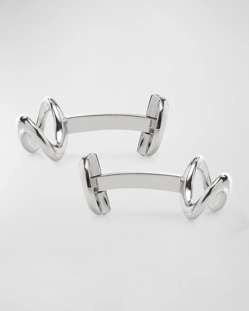 Cufflinks Inc. Men's Sterling Silver Infinity Cufflinks 3