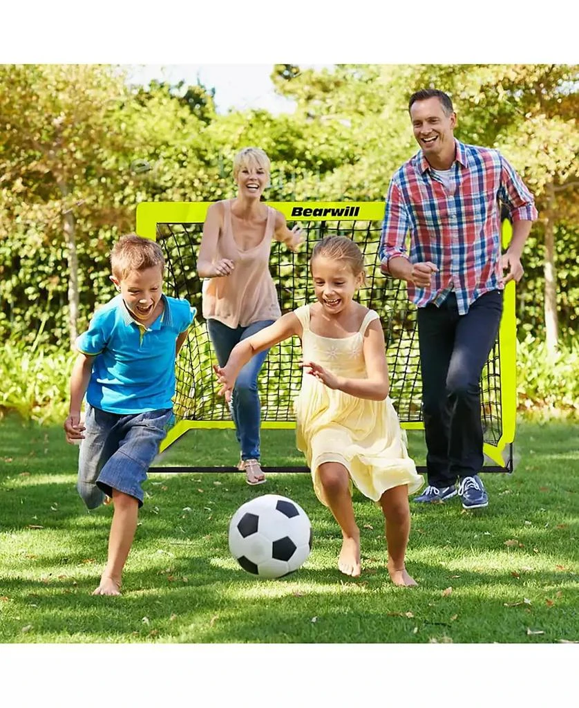 Bearwill Kids Soccer Goal Set of 2, 4x3FT Pop Up Backyard Goals with Training Kit - Includes Ball, Cones, Ladder 
Targets 8