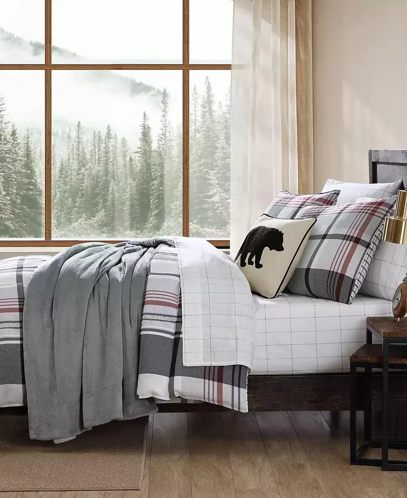 Eddie Bauer Normandy Plaid Micro Suede Down Alternative Reversible 2 Piece Comforter Set 9