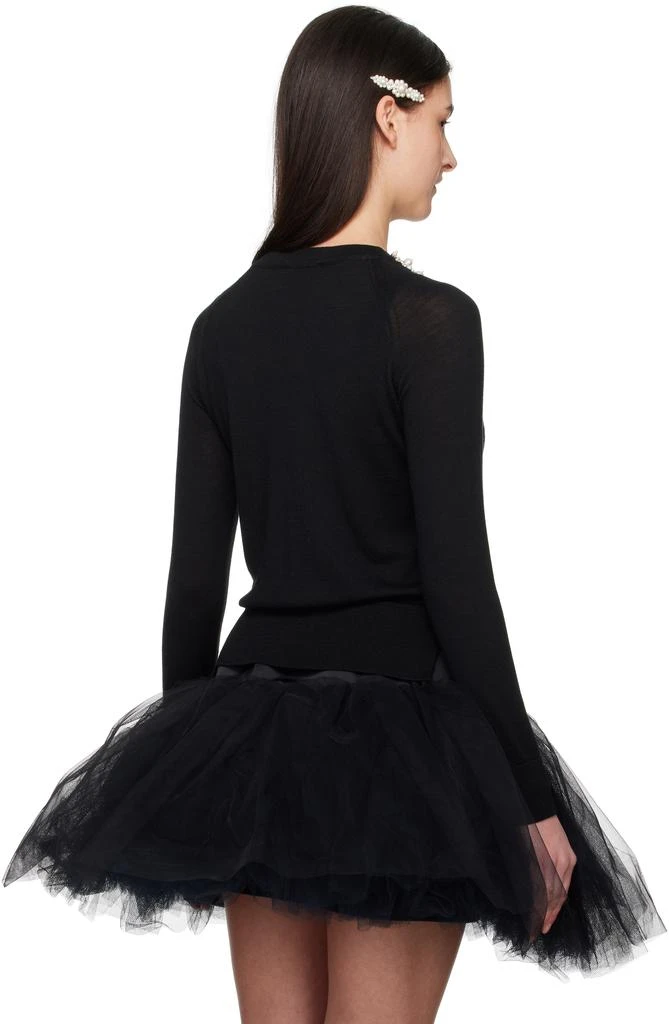 Simone Rocha Black Classic Long Sleeve Sweater 3