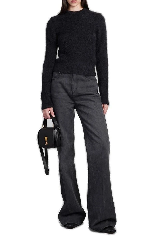 AMI Paris Crewneck Brushed-knitted Jumper 4
